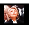 What is Happening to Hillary Here? During Bush Sr. Ceremony