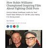 Could the ring have suicided Robin Williams for funding a CP-exposing documentary??