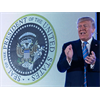 USA seal features russian two headed eagle and golf clubs