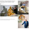 Human mumified body in gold, or modern art? Who owns the