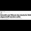 Huffington Post Germany calls for the German people to be abolished and Germany to be repeopled
