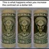 This Is What Happens When You Increase The Contrast On A Dollar Bill