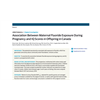 Study Shows Massive IQ Decrease in Males with Fluoride: JAMA Pediatrics Journal Editors Stunned
