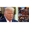 Donald Trump says the White House is investigating a plane 'loaded with thugs in black uniforms' who traveled to the RNC intent on doing 'big damage' and claims rioters are being funded by some 'very