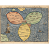 Bünting Clover Leaf Map (published 1581) - Jerusalem is in the center