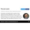 Rosenstein testified that he would not have signed the warrant application if he knew of FBI misconduct, lack of evidence; said he did not know that the Steele dossier was discredited