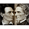 Abraham Lincoln and Jefferson Davis lookalike Similarities looks like Twin Brothers Related or Same Person Conspiracy