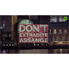 Collateral Murder Video projected onto UK parliament in support of Julian Assange