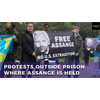 London Protests Outside Prison Where Julian Assange Is Being Held